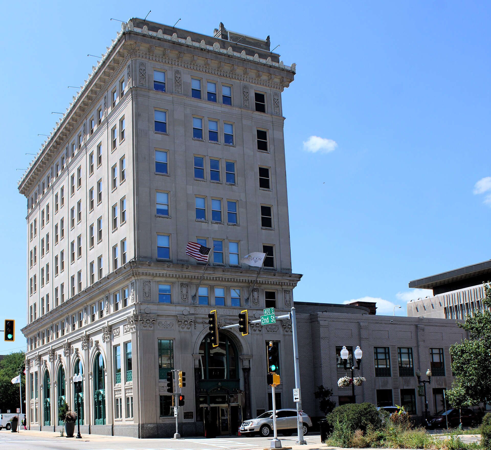 City Hall in Rockford, Illinois.