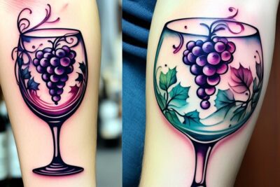 Significado y diseños populares del tatuaje de copa de vino