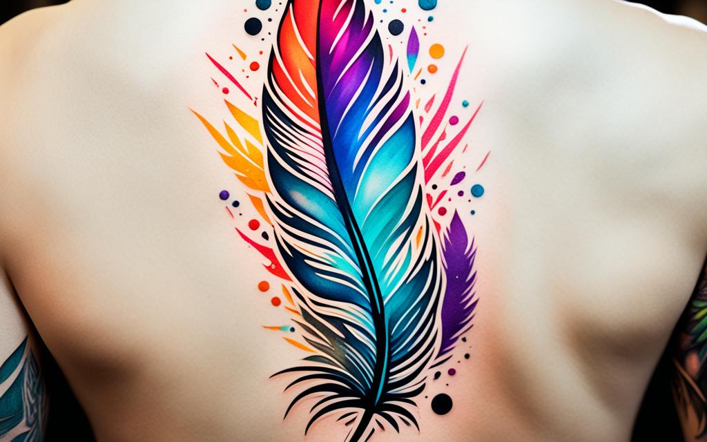 Tatuajes de plumas simbolismo