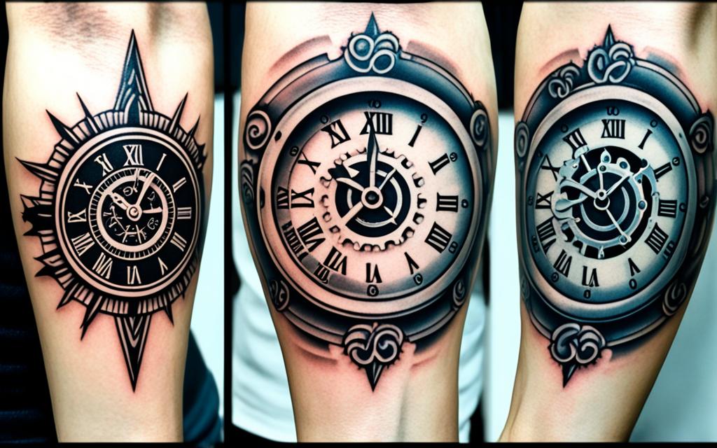 estilos de tatuajes de relojes