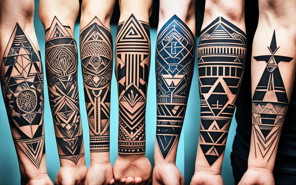 origen e historia de los tatuajes Geométrico