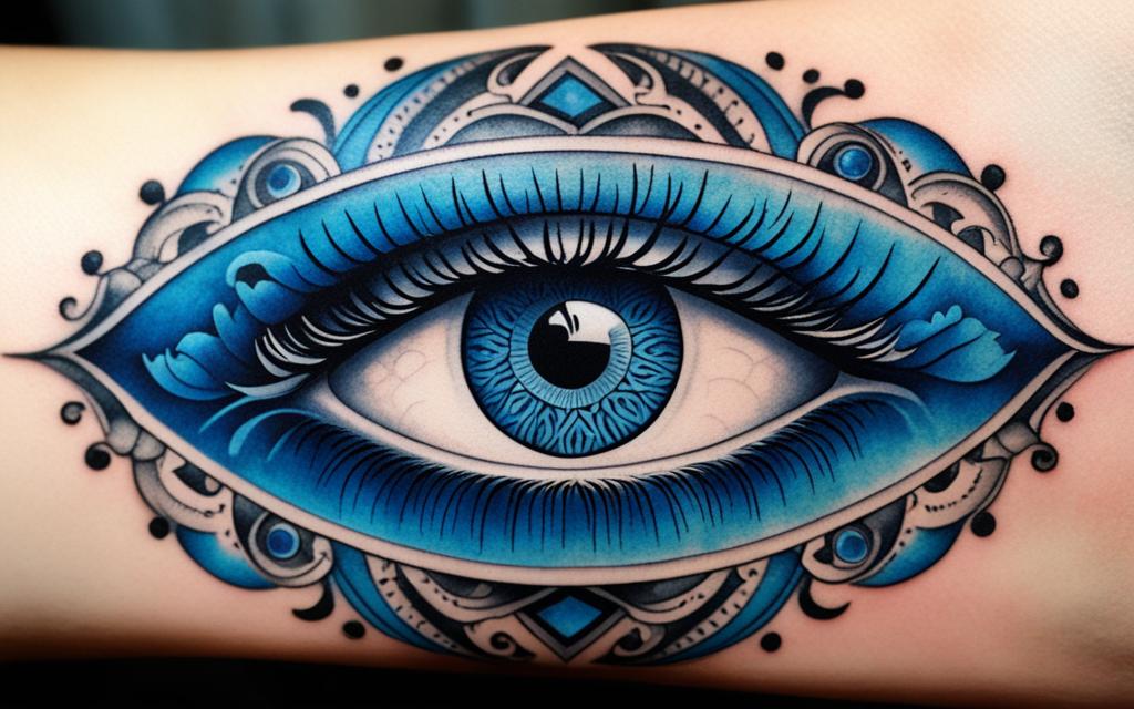 tatuaje de ojo turco