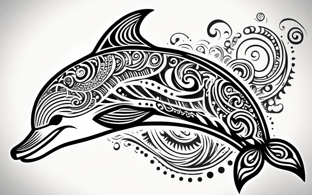 tatuajes de delfines tribales