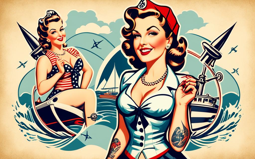 tatuajes señoras pinup referencias náuticas