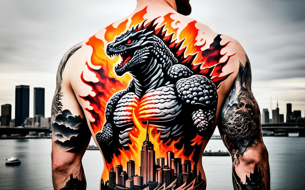 significado godzilla tattoo